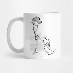 Walking the dog Mug